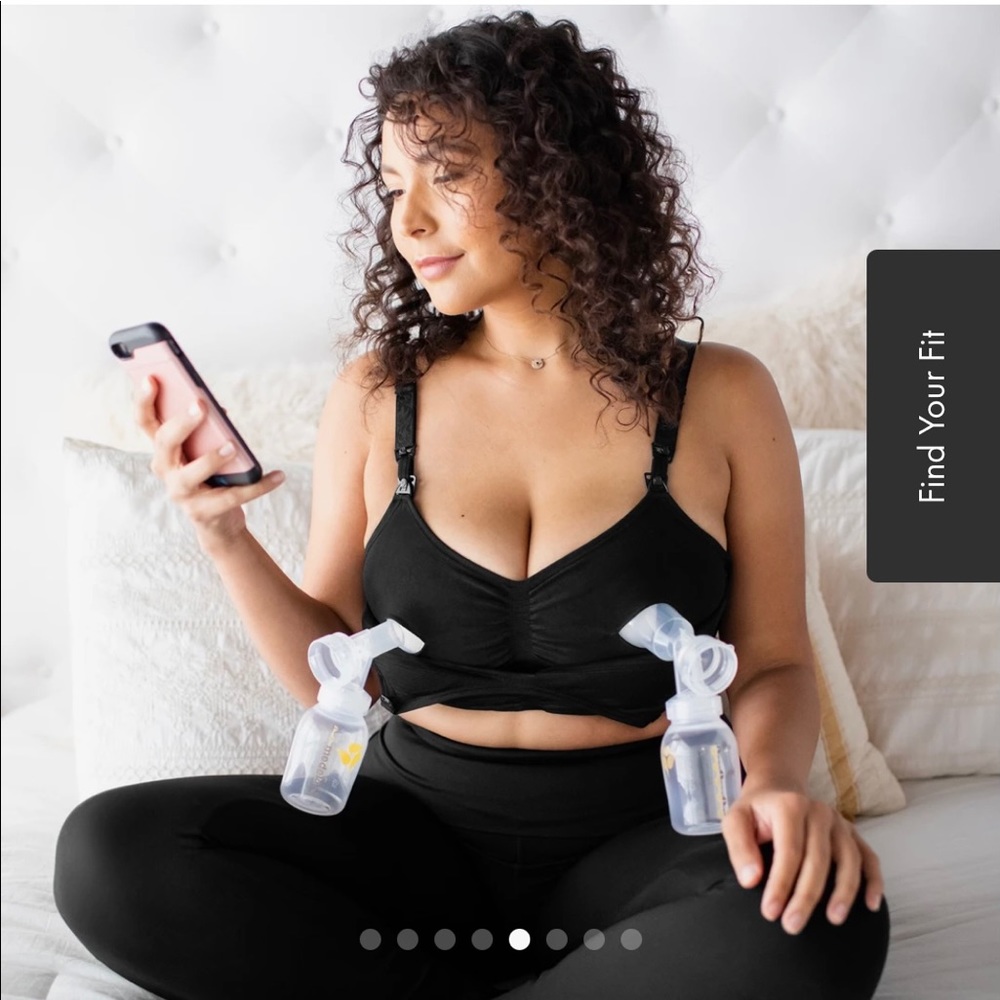 Maternity pumping nursing bra